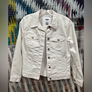 Old Navy Women's Cream Jean Jacket